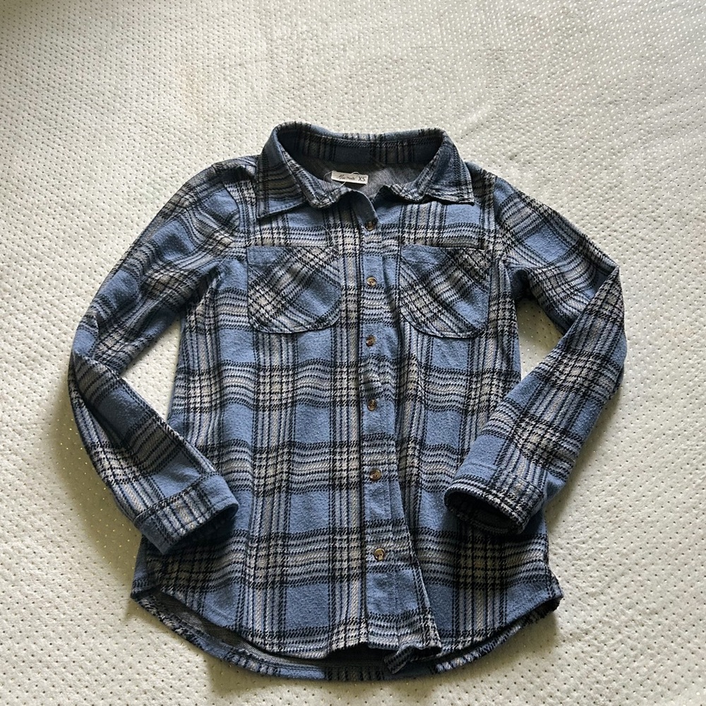 Blue Button Up Flannel